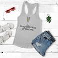 May Contain Prosecco Funny White Wine Drinking Meme Gift Women Flowy Tank