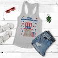 Memorial Day Cat Meowmorial Day Women Flowy Tank