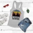 She Was Born And Raised In Wishabitch Woods Women Flowy Tank