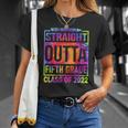 2022 Graduation Tiedye Straight Outta 5Th Fifth Grade Unisex T-Shirt Gifts for Her