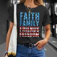 4Th Of July S For Men Faith Family Friends Freedom Unisex T-Shirt Gifts for Her