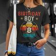 8Th Birthday Boy Soccer Lover 8 Years Old Bday Unisex T-Shirt Gifts for Her