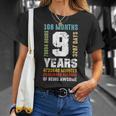 9 Years Being Awesome 9Th Birthday Gift Boy Girl Unisex T-Shirt Gifts for Her