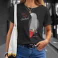 African Grey Parrot Red Butt Chicken Unisex T-Shirt Gifts for Her