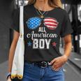 All American Boy Us Flag Sunglasses For Matching 4Th Of July Unisex T-Shirt Gifts for Her