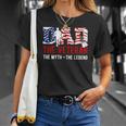 American Veteran Grandpa - Dad Veteran Myth Legend Unisex T-Shirt Gifts for Her
