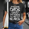 Awesome Dads Have Tattoos And Beards Bearded Dad Fathers Day T-shirt Gifts for Her Awesome Dads Have Tattoos And Beards Bearded Dad Fathers Day T-shirt Gifts for Her