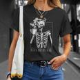 Black Coffee Like My Soul Skeleton Funny Java Or Die Unisex T-Shirt Gifts for Her