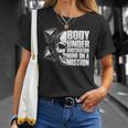 Body Under Construction Mind On A Mission Fitness Lovers Unisex T-Shirt Gifts for Her