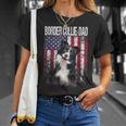 Border Collie Dad With Proud American Flag Dog Lover T-shirt Gifts for Her