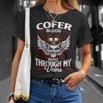 Cofer Blood Runs Through My Veins Name V2 Unisex T-Shirt Gifts for Her