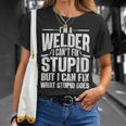 Cool Welding Art For Men Women Welder Iron Worker Pipeliner Unisex T-Shirt Gifts for Her