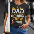 Dad Birthday Crew Construction Birthday Party Supplies Unisex T-Shirt Gifts for Her