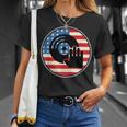 Dj Player Dad Disc Jockey Us Flag 4Th Of July Mens Gift V2 Unisex T-Shirt Gifts for Her
