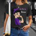 Epilepsy Warrior Strong Women Purple Ribbon Epilepsy Epilepsy Awareness V2 Unisex T-Shirt Gifts for Her