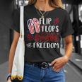 Flip Flops Fireworks And Freedom 4Th Of July V2 Unisex T-Shirt Gifts for Her
