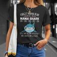 Forget Mama Bear Funny Im A Mama Shark Novelty Gift Unisex T-Shirt Gifts for Her