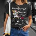 Friends Dont Let Friends Fight Borderline Personality Disorder Bpd Alone Unicorn Grey Ribbon Borderline Personality Disorder Bpd Awareness Unisex T-Shirt Gifts for Her