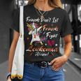 Friends Dont Let Friends Fight Leukemia Alone Unicorn Orange Ribbon Leukemia Leukemia Awareness Unisex T-Shirt Gifts for Her