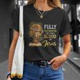 Fully Vaccinated By The Blood Of Jesus Cross Faith Christian Unisex T-Shirt Gifts for Her