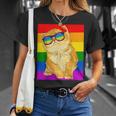 Funny Cat Lgbt Gay Rainbow Pride Flag Boys Men Girls Women Unisex T-Shirt Gifts for Her