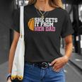 Funny Girls Womens Basketball Dad Coach Unisex T-Shirt Gifts for Her