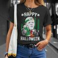 Funny Leprechaun Biden Happy Halloween For St Patricks Day Unisex T-Shirt Gifts for Her