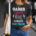 Gamer Couple Perfect Relationship Video Gamer Gaming Unisex T-Shirt Gifts for Her