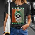 Glaucoma Warrior Skull Women Vintage Green Ribbon Glaucoma Glaucoma Awareness Unisex T-Shirt Gifts for Her