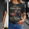 Grandpa For Men Fathers Day Im A Dad Grandpa Veteran Unisex T-Shirt Gifts for Her