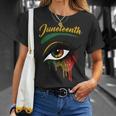 Happy Juneteenth 1865 Bright Eyes Melanin Retro Black Pride Unisex T-Shirt Gifts for Her