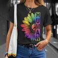 Human Sunflower Lgbt Tie Dye Flag Gay Pride Proud Lgbtq Unisex T-Shirt Gifts for Her