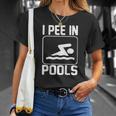 I Pee In Pools Funny Unisex T-Shirt Gifts for Her