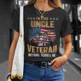 Im A Dad Uncle And A Veteran Fathers Day Fun 4Th Of July Unisex T-Shirt Gifts for Her