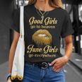 June Girl Birthday Good Girls Go To Heaven June Girls Go Everywhere T-Shirt Gifts for Her