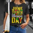 Juneteenth Is My Independence Day 1865 African American Unisex T-Shirt Gifts for Her