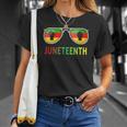 Juneteenth Sunglasses Black Pride Flag Fists Men Women Unisex T-Shirt Gifts for Her