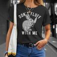 Mens Dont Fluff With Me Tshirt Funny Bunny Rabbit Easter Graphic Novelty Tee 176 Trending Unisex T-Shirt Gifts for Her