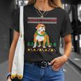 Merry Pitmas Pitbull Santa Claus Dog Ugly Christmas Unisex T-Shirt Gifts for Her