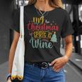 My Christmas Spirit Is Wine Funny 555 Shirt Unisex T-Shirt Gifts for Her