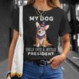 My Dog Could Shit A Better President Corgi Lover Anti Biden Unisex T-Shirt Gifts for Her