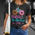 Nana Of The Birthday Girl Donut Party Family Matching Unisex T-Shirt Gifts for Her