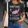 Nanny Grandma Nanny Shark Only More Awesome T-Shirt Gifts for Her