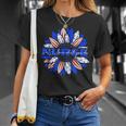 Nurses American Flag Sunflowers Happy 4Th Of July Day Unisex T-Shirt Gifts for Her
