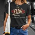 Old Shirt Personalized Name GiftsShirt Name Print T Shirts Shirts With Name Old Unisex T-Shirt Gifts for Her