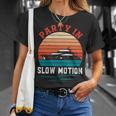 Party In Slow Motion Vintage Funny Boating Boating Gifts Unisex T-Shirt Gifts for Her