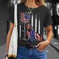Patriotic 4Th Of July Weiner Dachshund Dog Freedom Unisex T-Shirt Gifts for Her