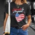 Patriotic And Pregnant 4Th Of July Pregnancy Announcement Unisex T-Shirt Gifts for Her