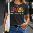 Peace Love Cinco De Mayo Funny V2 Unisex T-Shirt Gifts for Her