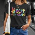 Peace Out 4Th Grade Tie Dye Graduation Last Day Of School V2 Unisex T-Shirt Gifts for Her